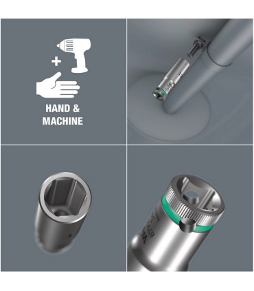 Wera 8790 HMB Deep 1 Zyklop 3/8" Mıknatıs Şeritli Lokma Seti 05005440001