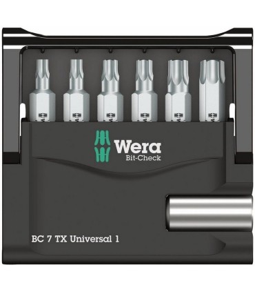 Wera Bit-Check 7 SB Universal 1 Torx Bits Seti 05073404001