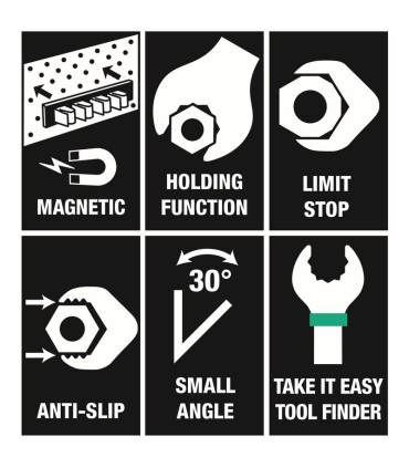 Wera 9631 Manyetik Şeritli Joker 6000 Açık Ağız Cırcırlı Kombine Anahtar Seti 2 5P 05020015001