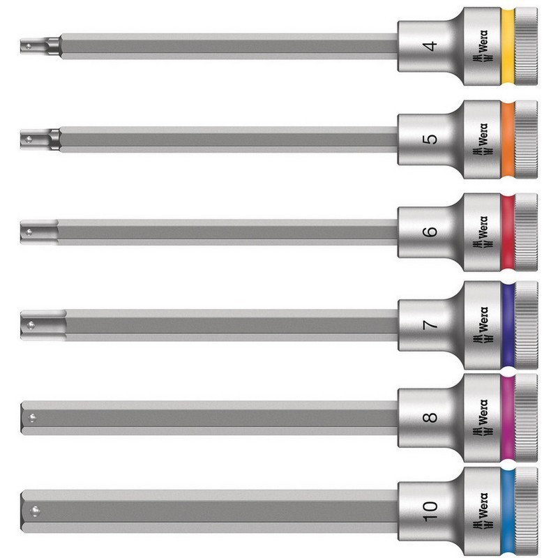 Wera 8740 C HF 1/2" Zyklop Hex/Alyan Uçlu Lokma Bits Seti 6P 05004210001