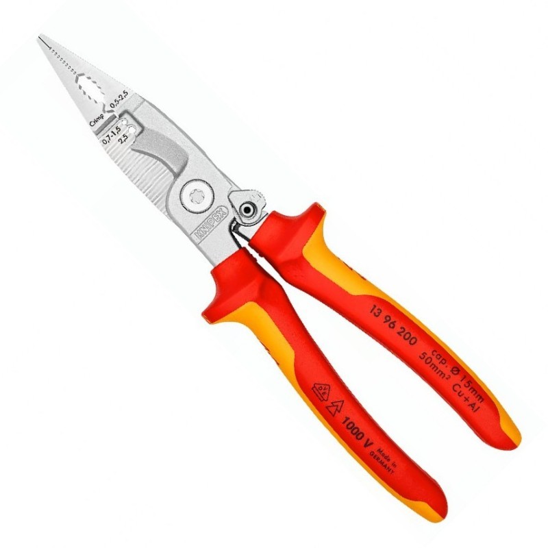 Knipex 1396200 VDE Çok Fonksiyonlu Elektrikçi Pense 200mm