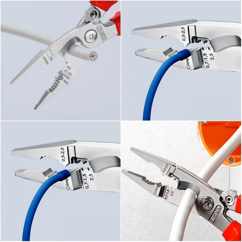 Knipex 1396200 VDE Çok Fonksiyonlu Elektrikçi Pense 200mm