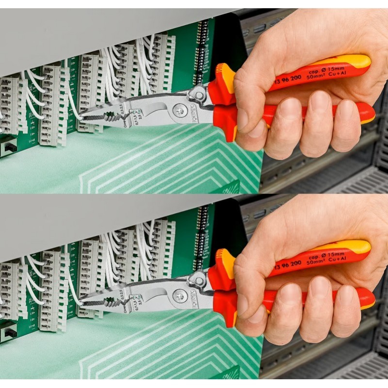 Knipex 1396200 VDE Çok Fonksiyonlu Elektrikçi Pense 200mm