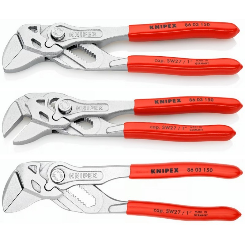 Knipex 8603150 Düz Çene Ayarlı Fort Pense 150mm