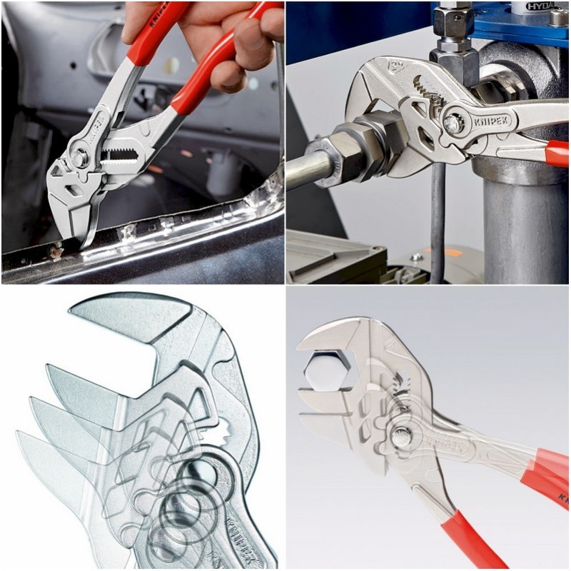 Knipex 8603150 Düz Çene Ayarlı Fort Pense 150mm