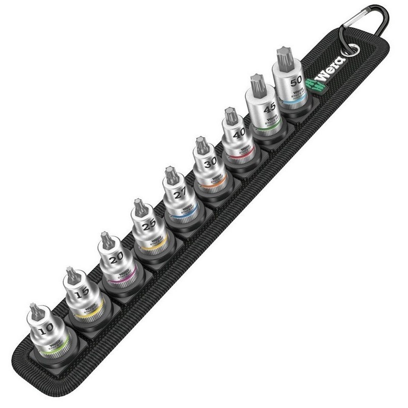 Wera 8767 HMB Zyklop 3/8"  Belt3 Torx HF Lokma Bits Seti 05003972001
