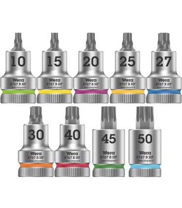 Wera 8767 HMB Zyklop 3/8"  Belt3 Torx HF Lokma Bits Seti 05003972001