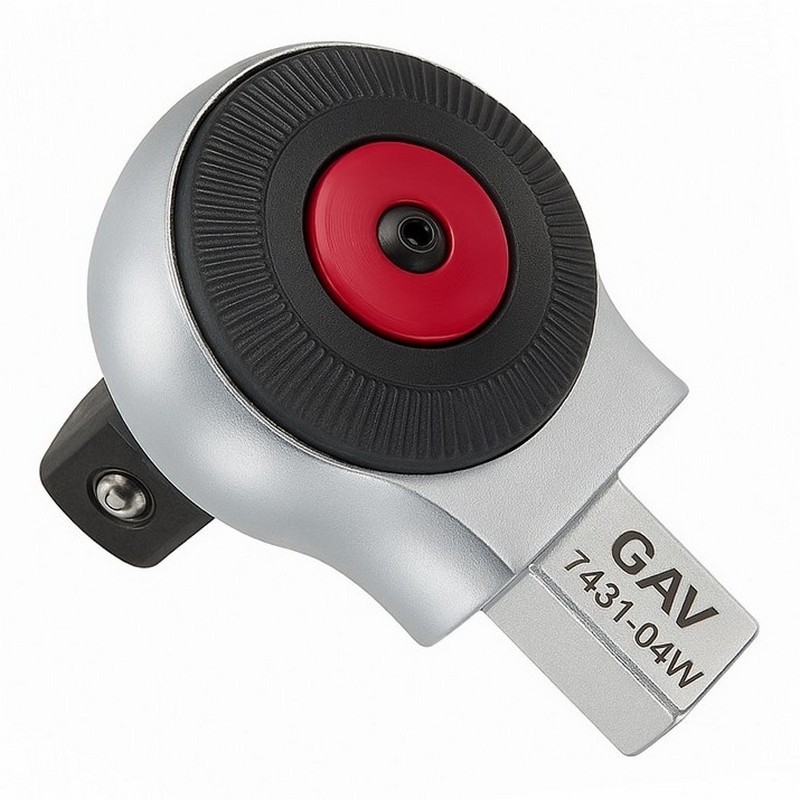 GAV 7531-03W 9x12mm Yön Tekerli Cırcır Geçmeli Tork Ucu 3/8" 72D