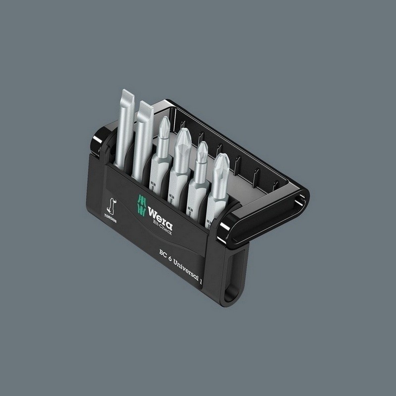 Wera Bit-Check 6 Universal 1 PZ/PH/SL Bits Seti 50mm 05056474001