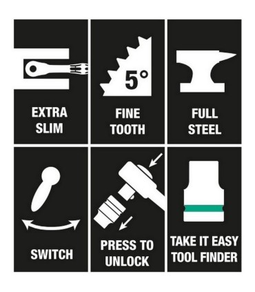Wera 8004 C Zyklop Metal Cırcır 1/2" Sürücü 05004064001