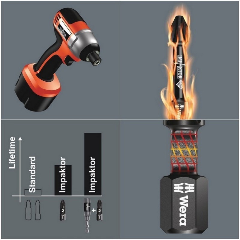 Wera 851/1 IMP DC Yıldız Bits PH2x25mm 05073916001