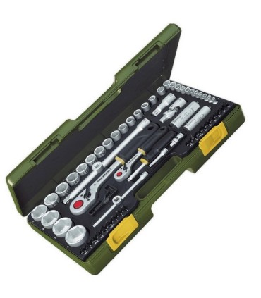 Proxxon Endüstriyel 23286 1/4"- 1/2" Cırcırlı Lokma Bits Takımı 65P