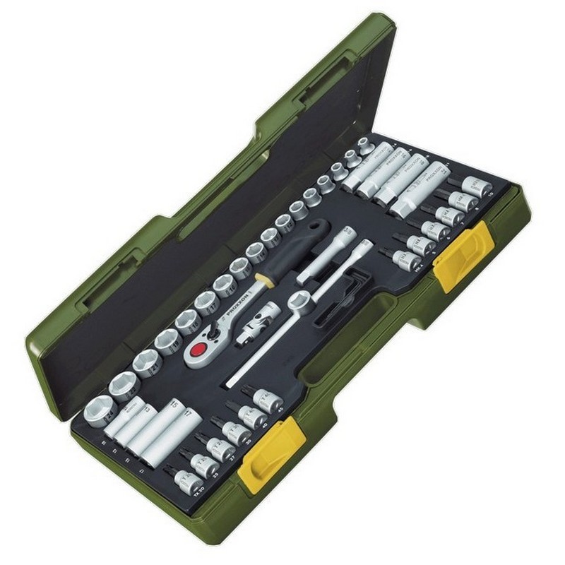 Proxxon Endüstriyel 23282 3/8" Cırcırlı Lokma Bits Takımı 47P