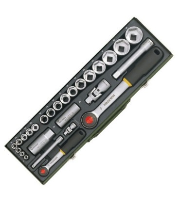 Proxxon Endüstriyel 23020 1/4"- 1/2" Lokma Takımı 27P