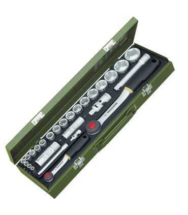 Proxxon Endüstriyel 23020 1/4"- 1/2" Lokma Takımı 27P
