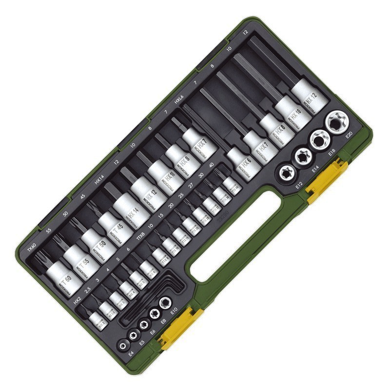 Proxxon Endüstriyel 23290 1/2" -1/4" Lokma Bits Takımı 47P