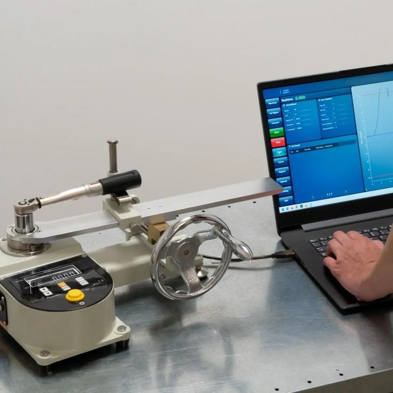 PCE Instruments TWT-500 0.01-500Nm 3/8"-1/2" Tork Test Cihazı/Kuvvet Test Standı ±%1