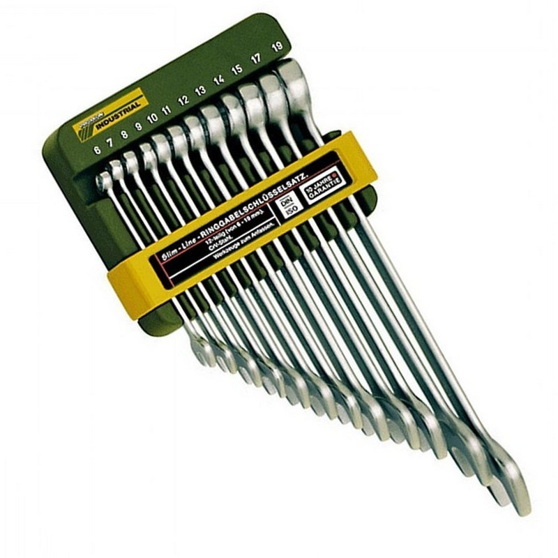 Proxxon Endüstriyel 23820 Açıkağız Yıldız Kombine Anahtar Takımı 6-19mm 12P