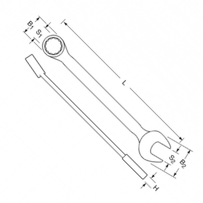 Proxxon Endüstriyel 23820 Açıkağız Yıldız Kombine Anahtar Takımı 6-19mm 12P