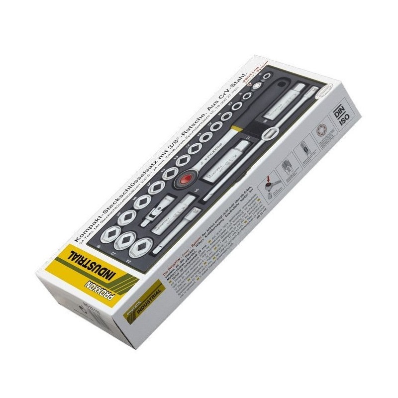 Proxxon Endüstriyel 23110 3/8" Lokma Takımı 24P
