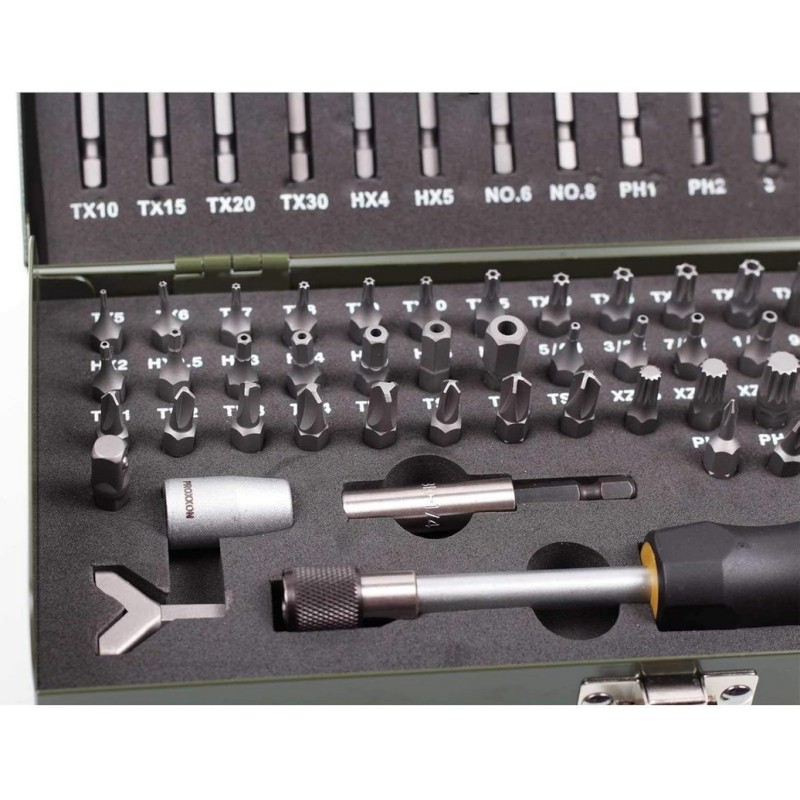 Proxxon Endüstriyel 23107 Safety Tornavida Bits Takımı 75P