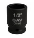 GAV 44510 1/2" Kısa Havalı Lokma Ağır İş Altıköşe 10mm [H:38mm]