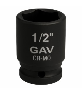 GAV 44510 1/2" Kısa Havalı Lokma Ağır İş Altıköşe 10mm [H:38mm]