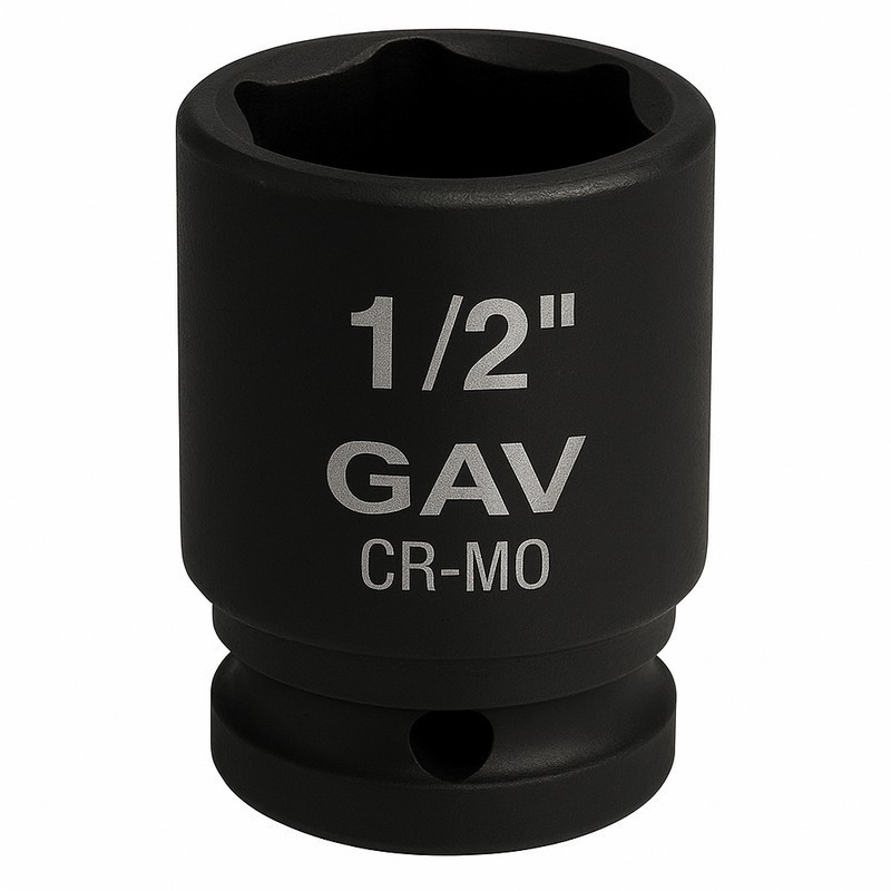 GAV 44527 1/2" Kısa Havalı Lokma Ağır İş Altıköşe 27mm [H:42mm]