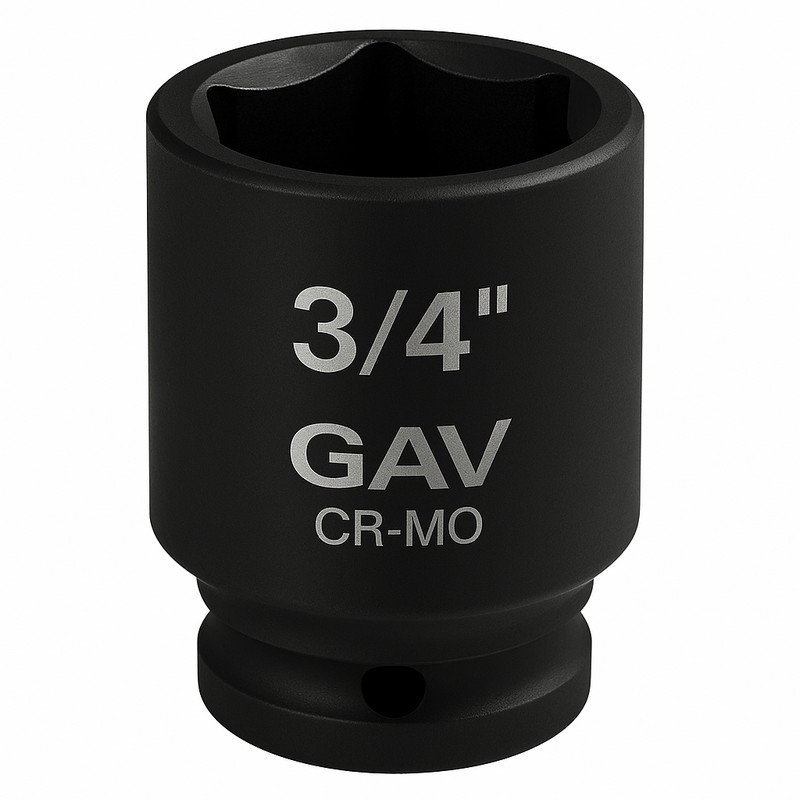 GAV 46525 3/4" Kısa Havalı Lokma Ağır İş Altıköşe 25mm [H:54mm]
