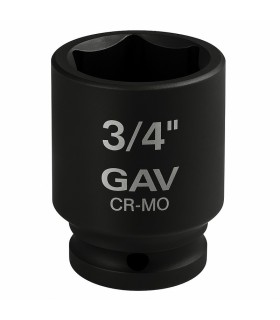 GAV 46527 3/4" Kısa Havalı Lokma Ağır İş Altıköşe 27mm [H:54mm]