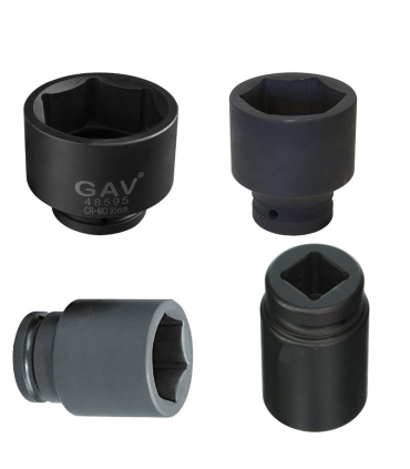 GAV 48510035 1" Uzun Havalı Lokma Ağır İş Altıköşe 35mm [H:90mm]