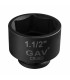 GAV 4125100 1.1/2" Kısa Havalı Lokma Ağır İş Altıköşe 100mm [H:115mm]