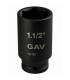 GAV 412590L 1.1/2" Uzun Havalı Lokma Ağır İş Altıköşe 90mm [H:170mm]