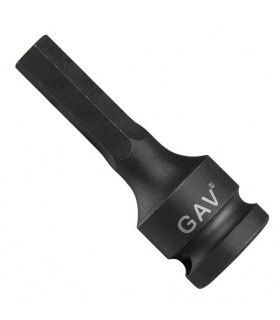GAV 244010008 Ağır İş  1/2" Havalı Lokma Bits Hex/Alyan 8mm [H:100mm]