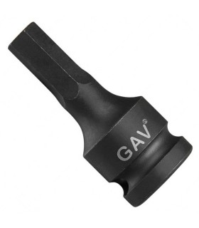 GAV 24406005 Ağır İş  1/2" Havalı Lokma Bits Hex/Alyan 5mm [H:60mm]