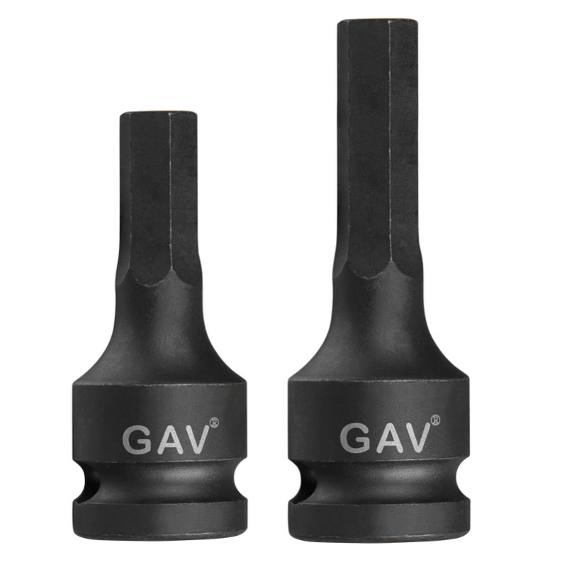 GAV 2649024 Ağır İş  3/4" Havalı Lokma Bits Hex/Alyan 24mm [H:100mm]