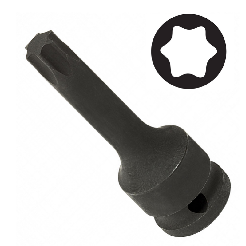 GAV 246010040 Ağır İş  1/2" Havalı Lokma Bits Torx TX40 [H:100mm]