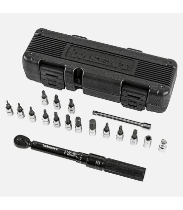 Wisent 2-20Nm 1/4" Ayarlanabilir Yön Mandallı Tork Anahtarı Bits Seti 18p ±%4