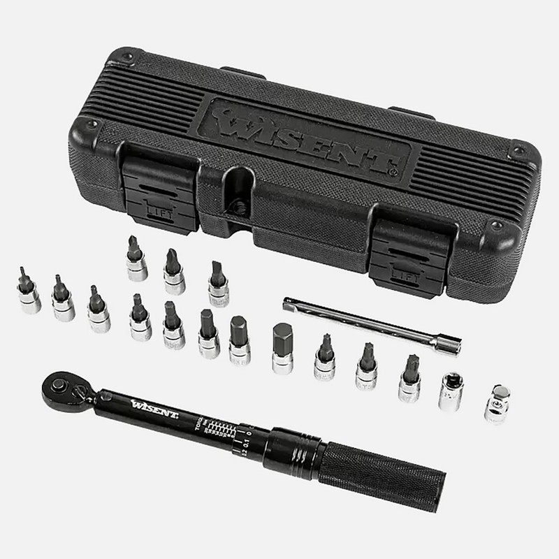Wisent 2-20Nm 1/4" Ayarlanabilir Yön Mandallı Tork Anahtarı Bits Seti 18p ±%4