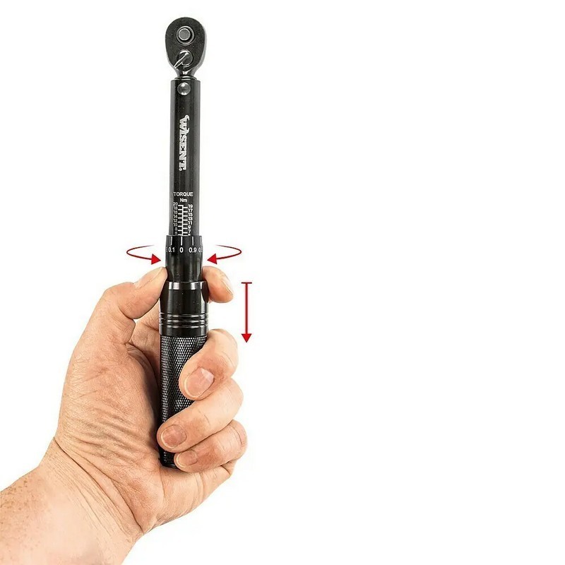 Wisent 2-20Nm 1/4" Ayarlanabilir Yön Mandallı Tork Anahtarı Bits Seti 18p ±%4
