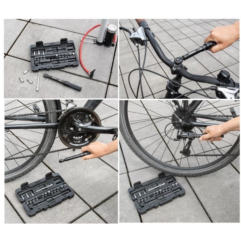 Wisent 2-20Nm 1/4" Ayarlanabilir Yön Mandallı Tork Anahtarı Bits Seti 18p ±%4