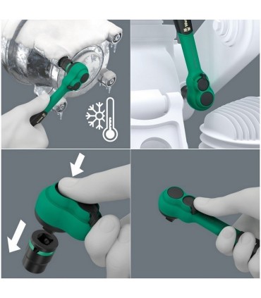 Wera 8100 SB12 Zyklop Comfort 3/8" Cırcır Lokma Set 16P 05005530001