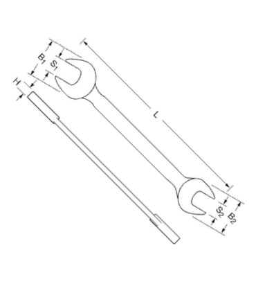 Proxxon Endüstriyel 23800 SlimLine Açıkağız Anahtar Takımı 6-22m 8P