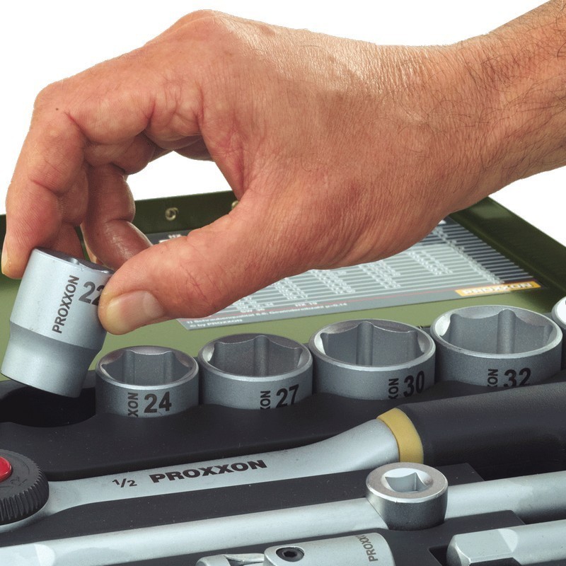 Proxxon Endüstriyel 23542 3/8" Kare Soketli Altıköşe Uzun Lokma 13mm