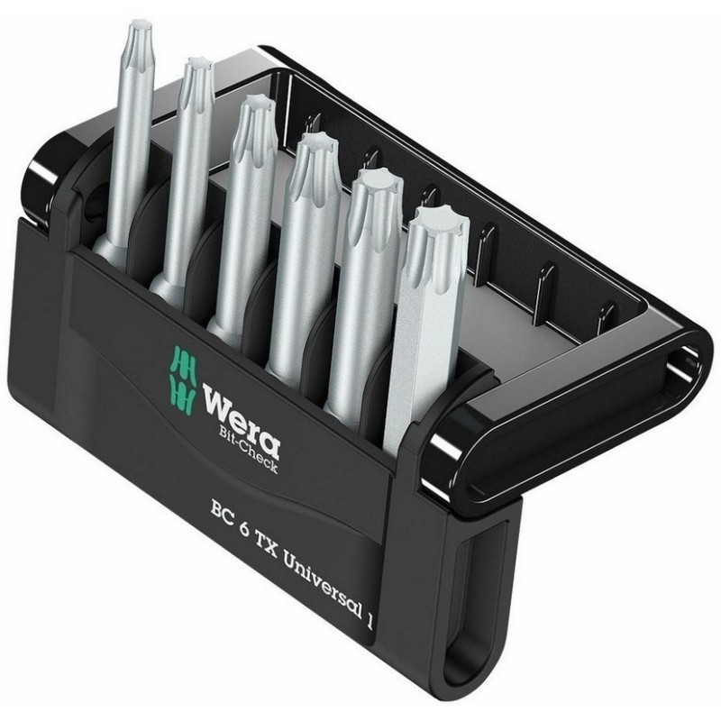 Wera Bit-Check 6 Universal 1 Torx Bits Seti 50mm 05056472001