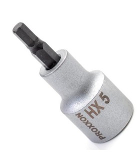 Proxxon Endüstriyel 23476 1/2" Kare Soketli Alyan/Hex Lokma Bits 5mm