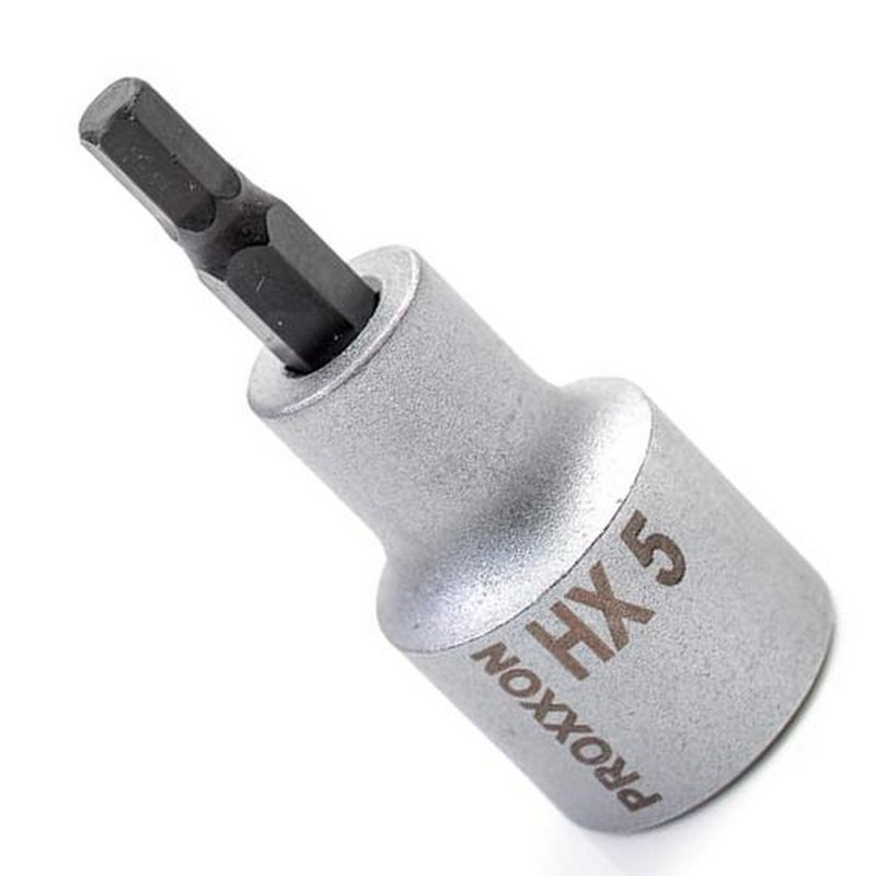 Proxxon Endüstriyel 23476 1/2" Kare Soketli Alyan/Hex Lokma Bits 5mm