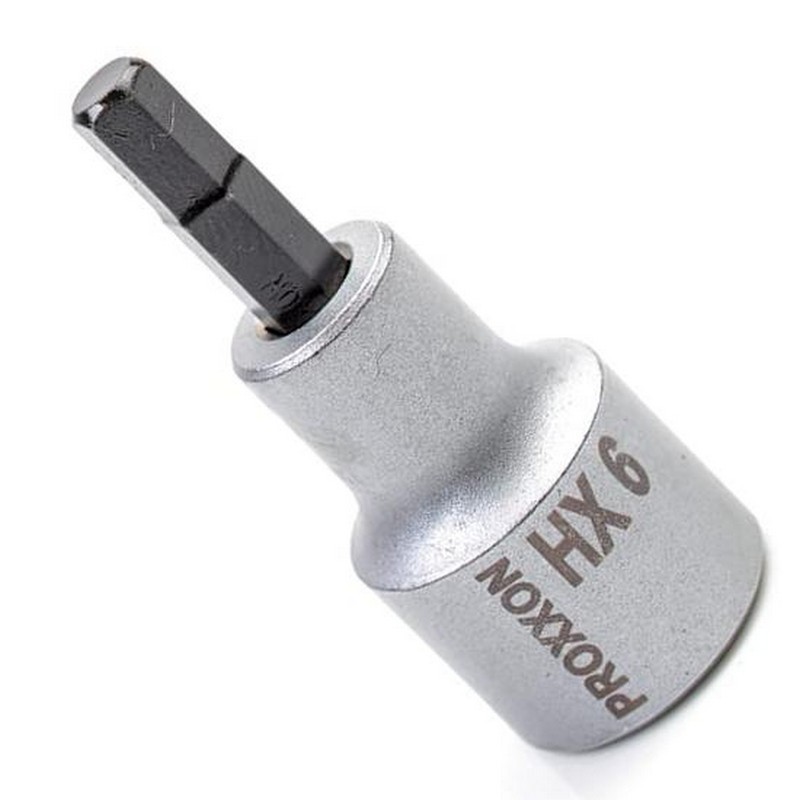 Proxxon Endüstriyel 23477 1/2" Kare Soketli Alyan/Hex Lokma Bits 6mm