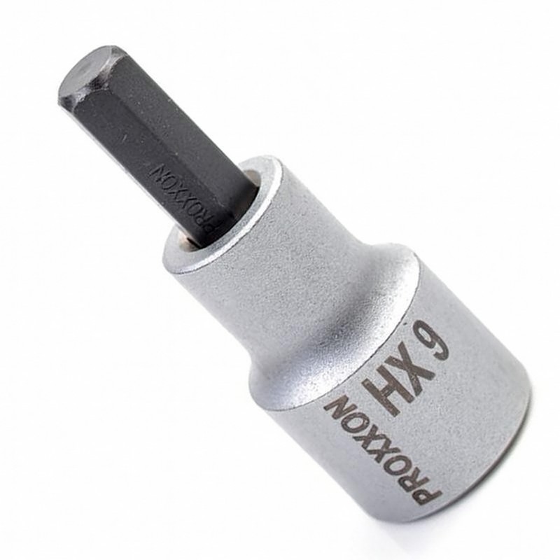 Proxxon Endüstriyel 23463 1/2" Kare Soketli Alyan/Hex Lokma Bits 9mm