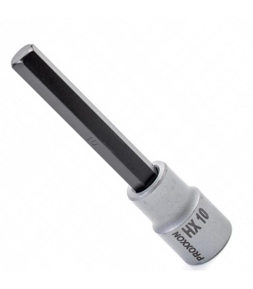 Proxxon Endüstriyel 23487 1/2" Kare Soketli Alyan/Hex Uzun Lokma Bits 10mm